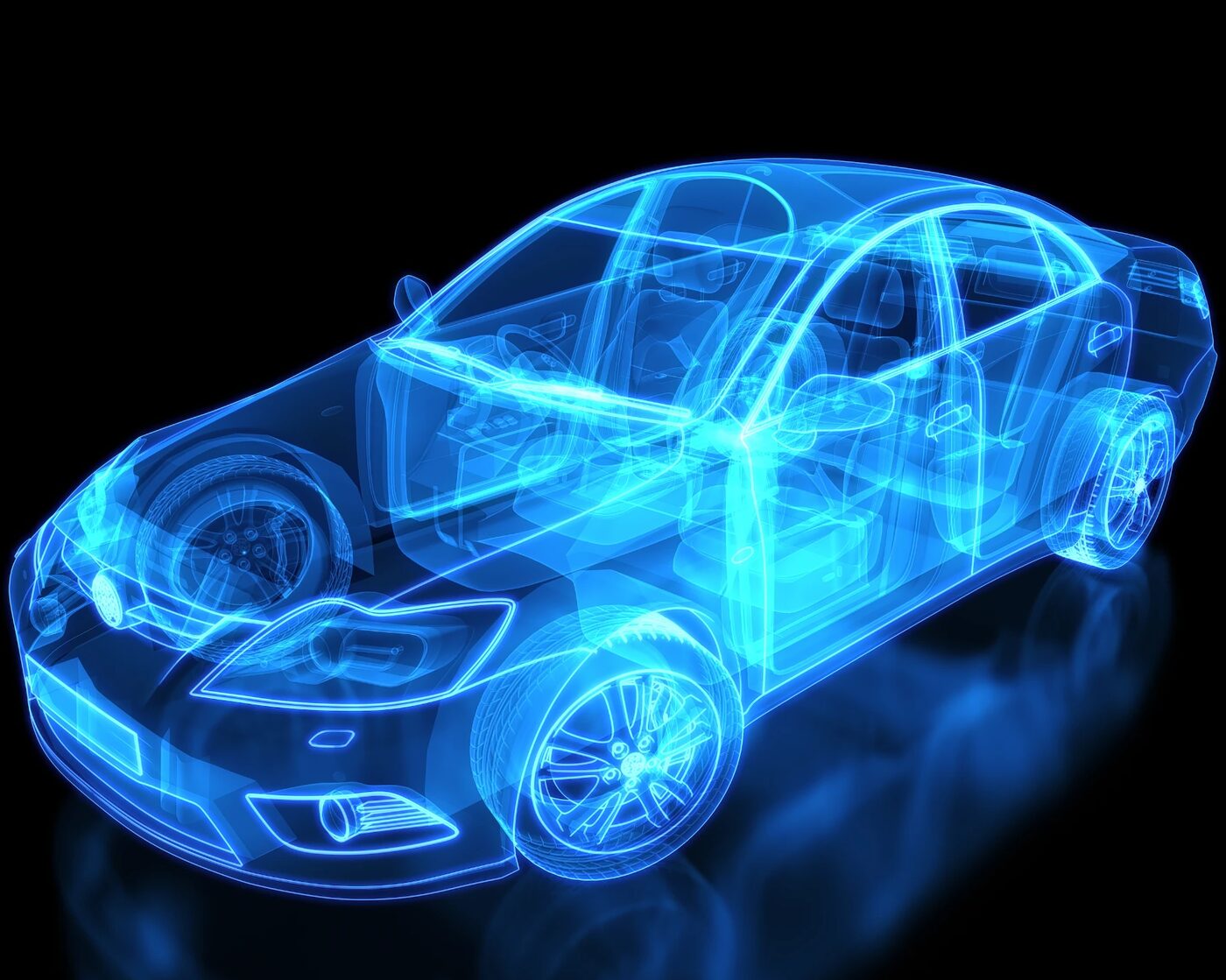 Modélisation 3D filaire d’une voiture